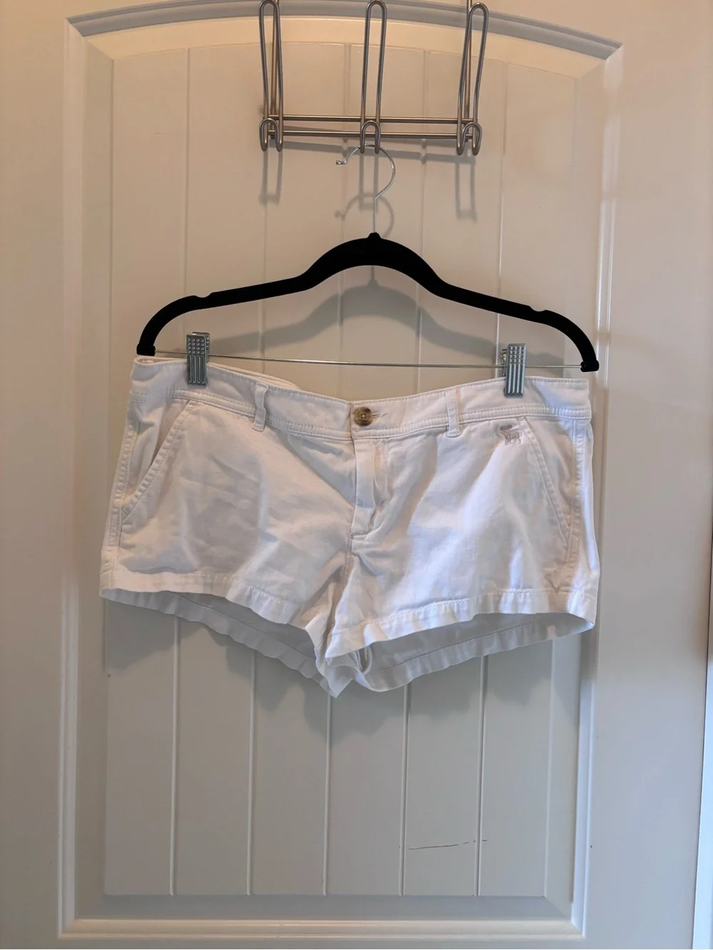 Abercrombie & Fitch White Denim Jean Shorts